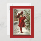 Carte de Noël Vintage Très Superbe (Devant / Derrière)