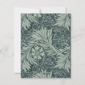 Carte de Noël Vintage verte (Dos)