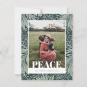 Carte de Noël Vintage verte (Devant)