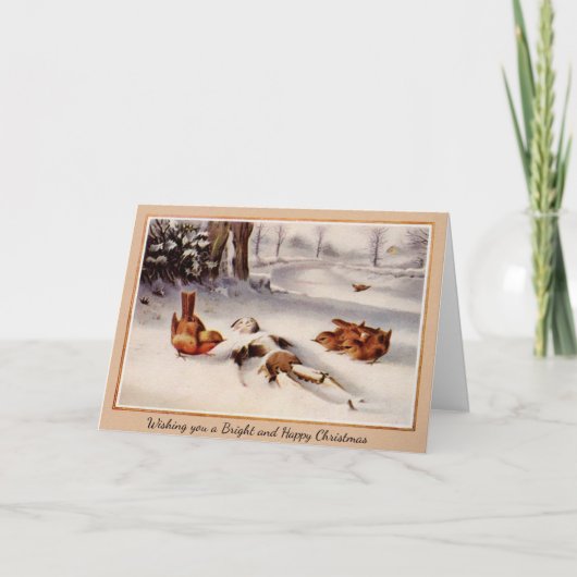 Carte de Noël vintage victorienne (Devant)