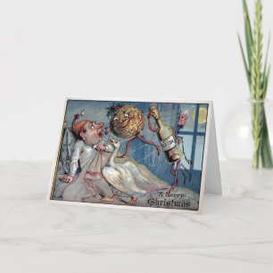 Carte de Noël vintage victorienne