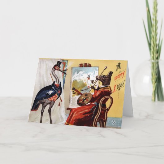 Carte de Noël vintage victorienne (Devant)