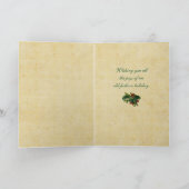 Carte de Noël vintage ville (Intérieur)