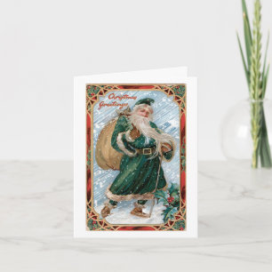 Carte de Noël vintage - Vœux de Noël