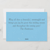 Carte de Noël Vintage voiture rouge design rustiqu (Dos)