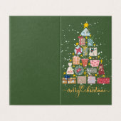 Carte de Noël voeux aux amoureux (Outside Unfolded)