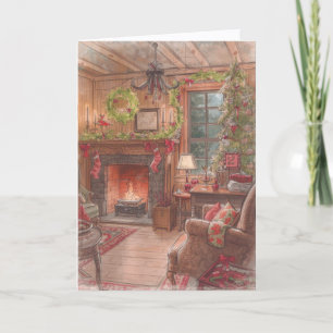 Carte de Noël - Voeux chauds et sincères
