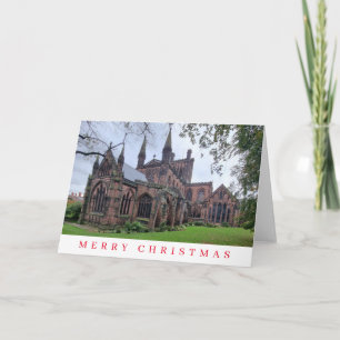 Carte de Noël vue Cathédrale de Chester