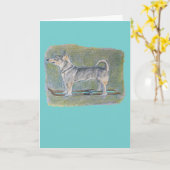 Carte de Noël Vulhound (Fleur jaune)