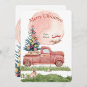 Carte de Noël Watercolor (Devant / Derrière)