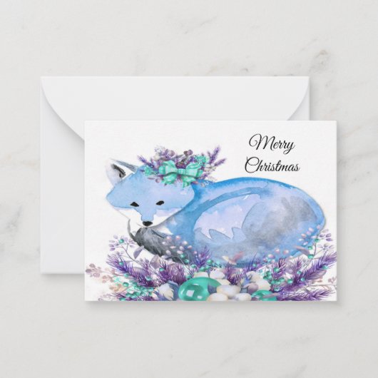 Carte de Noël Watercolor (Devant)