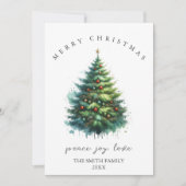Carte de Noël Watercolor (Devant)