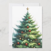 Carte de Noël Watercolor (Dos)