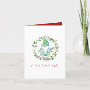 Carte de Noël Watercolor Beach