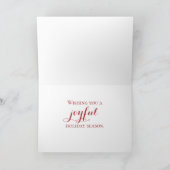 Carte de Noël Watercolor Berry Stem (Intérieur)