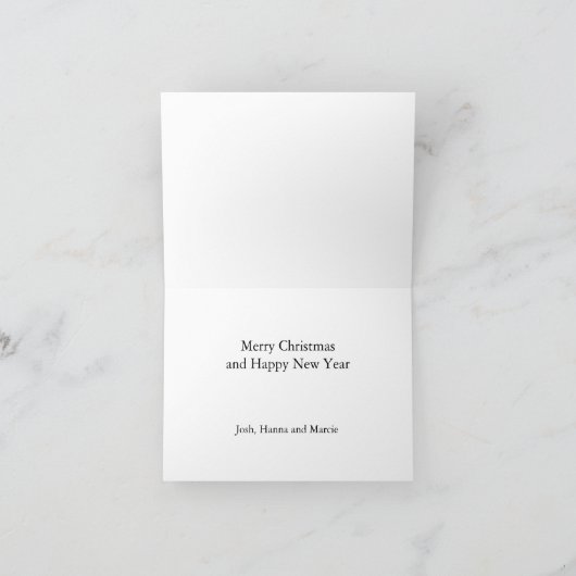 Carte de Noël Watercolor Snow Landcape (Intérieur)