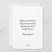 Carte de Noël Watercolor Wire (Dos)