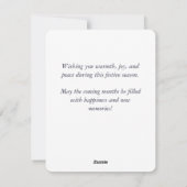 Carte de Noël Waterton (Dos)