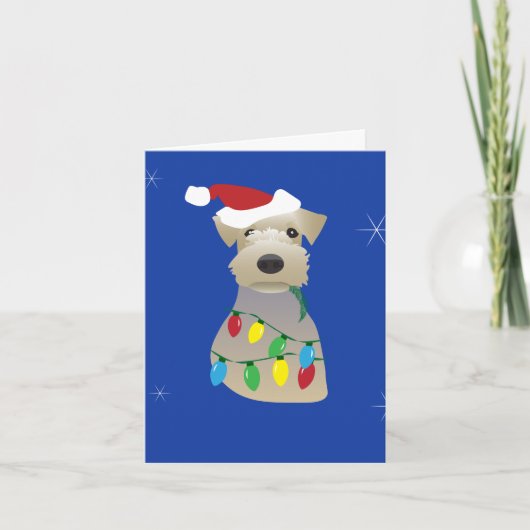 Carte de Noël Welsh Terrier (Devant)