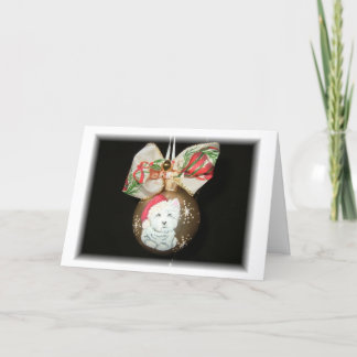 Carte de Noël West Highland Terrier