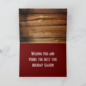 Carte de Noël Western Barnwood (Intérieur)