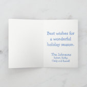 Carte de Noël Western Cowboy Cowgirl Roping (Intérieur)