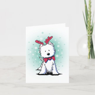 Carte de Noël Westie