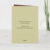 Carte de Noël Westie (Dos)