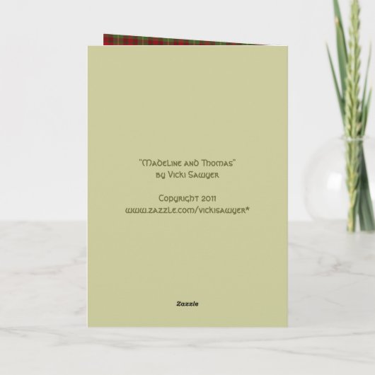 Carte de Noël Westie (Dos)