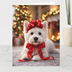 Carte de Noël Westie