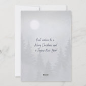 Carte de Noël Westie d'hiver avec du gui (Dos)