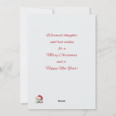 Carte de Noël Westie endormi (Dos)