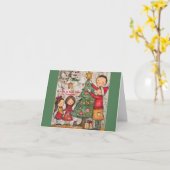 Carte de Noël Whimsical (Fleur jaune)