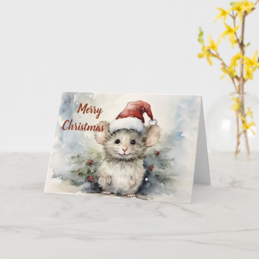 Carte de Noël Whimsical (Fleur jaune)