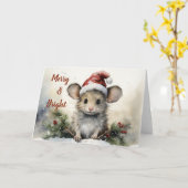 Carte de Noël Whimsical (Fleur jaune)