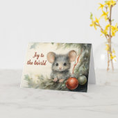 Carte de Noël Whimsical (Fleur jaune)