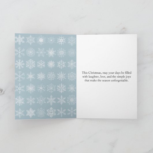 Carte de Noël Whimsical avec conception de papier  (Intérieur)