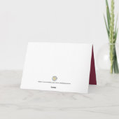 Carte de Noël Whimsical avec conception de papier (Dos)