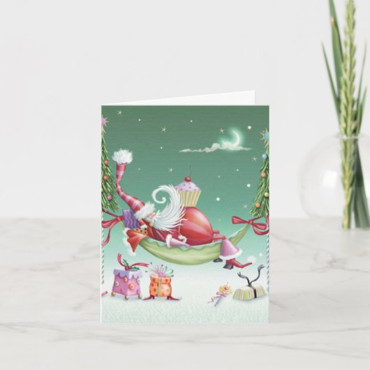 Carte de Noël Whimsical - Cupcake (Devant)