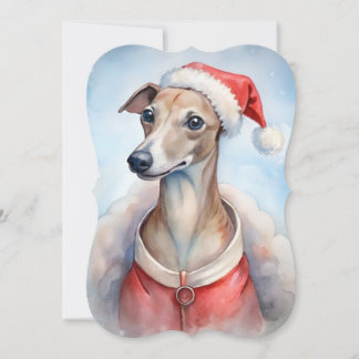 Carte de Noël Whippet