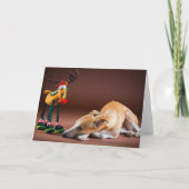 Carte de Noël Whippet (Dos)