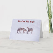 Carte de Noël Wild Deer Snow (Devant)