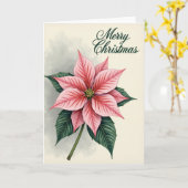 Carte de Noël Winter Bloom (Fleur jaune)