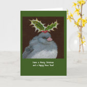 Carte de Noël Winter Fluff (Fleur jaune)