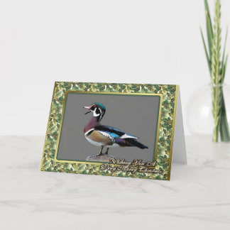 Carte de Noël Wood Duck
