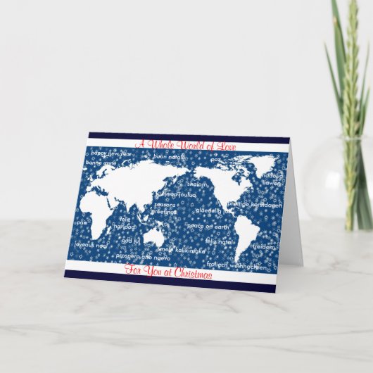 Carte de Noël World of Love (Devant)
