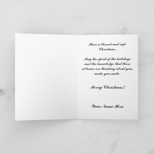 Carte de Noël WWI (Intérieur)