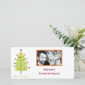 Carte de Noël XMAS Arbre moderne 4x8 (Debout devant)