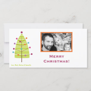 Carte de Noël XMAS Arbre moderne 4x8