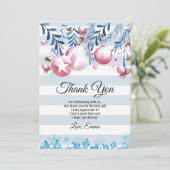 Carte de Noël, Xmas, carte de remerciements (Debout devant)